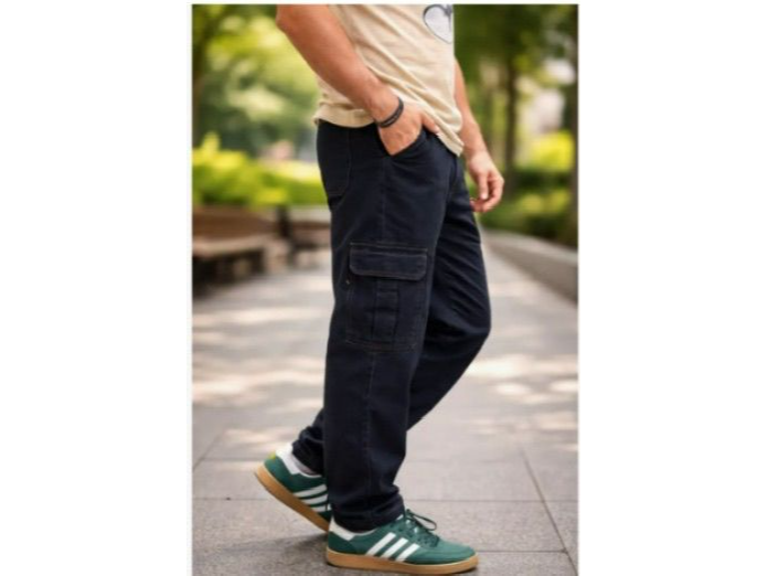 Jean Cargo Carpintero Negro