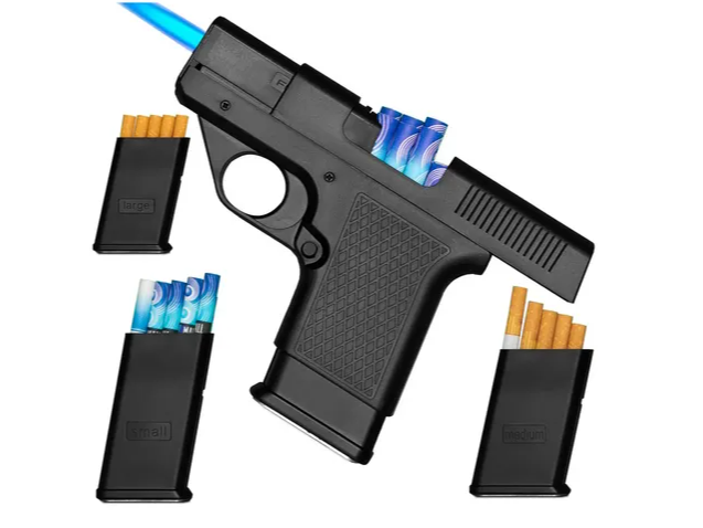 ENCENDEDOR FOCUS PISTOLA GAS CIGARRERA 10 CIGARRILLOS