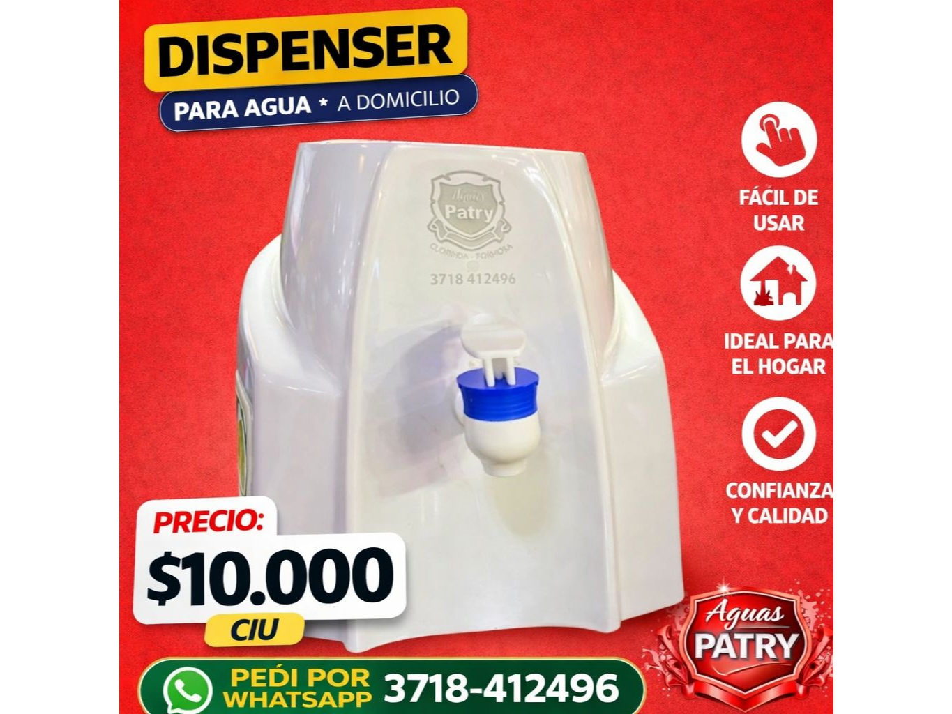 DISPENSER PARA AGUA