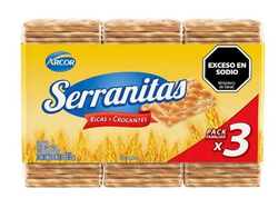 GALLETA SERRANITAS X 3 UNIDADES