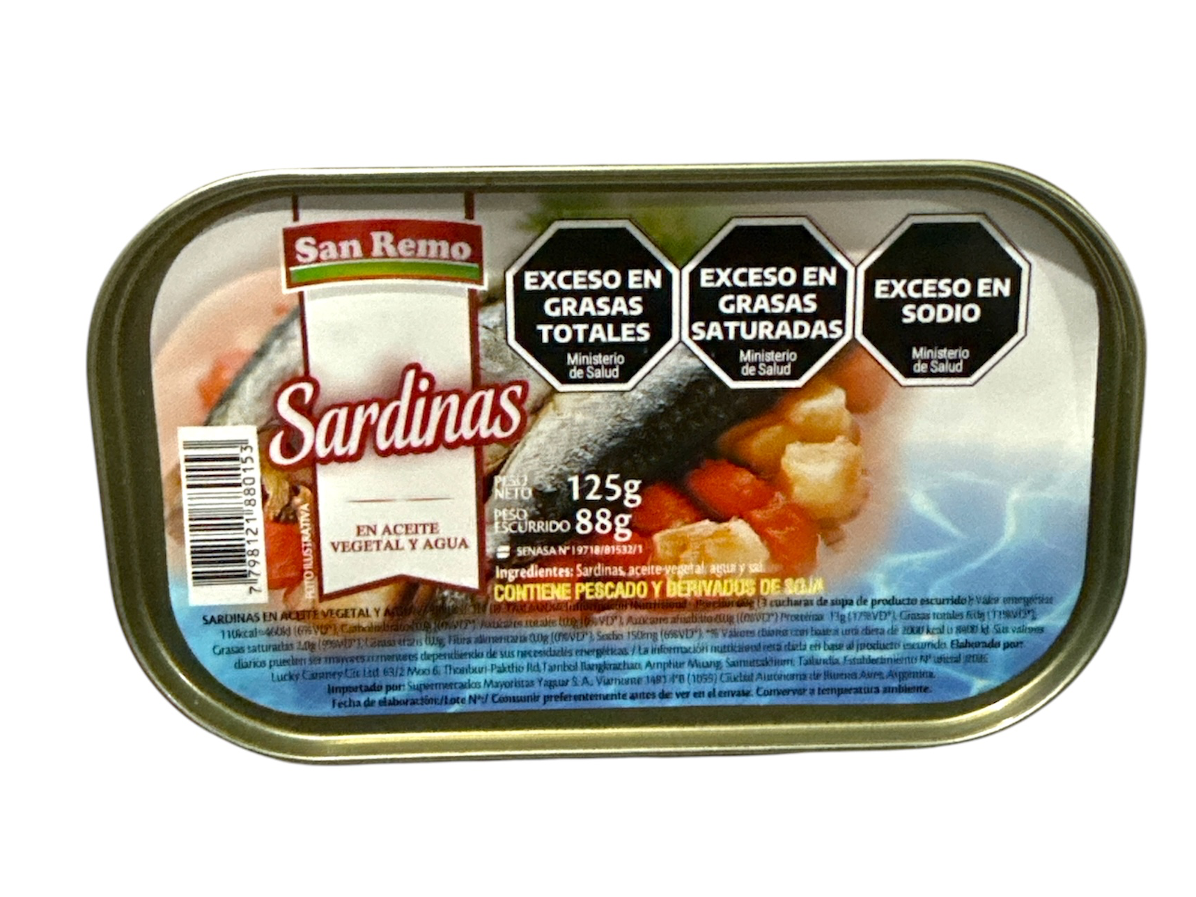 SARDINAS SAN REMO X 125g