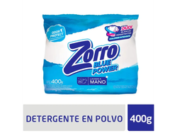 JABON ZORRO LAVADO A MANO blue power X 400g