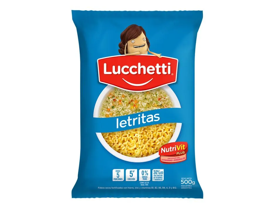 FIDEO LUCHETTI LETRITAS X 500g