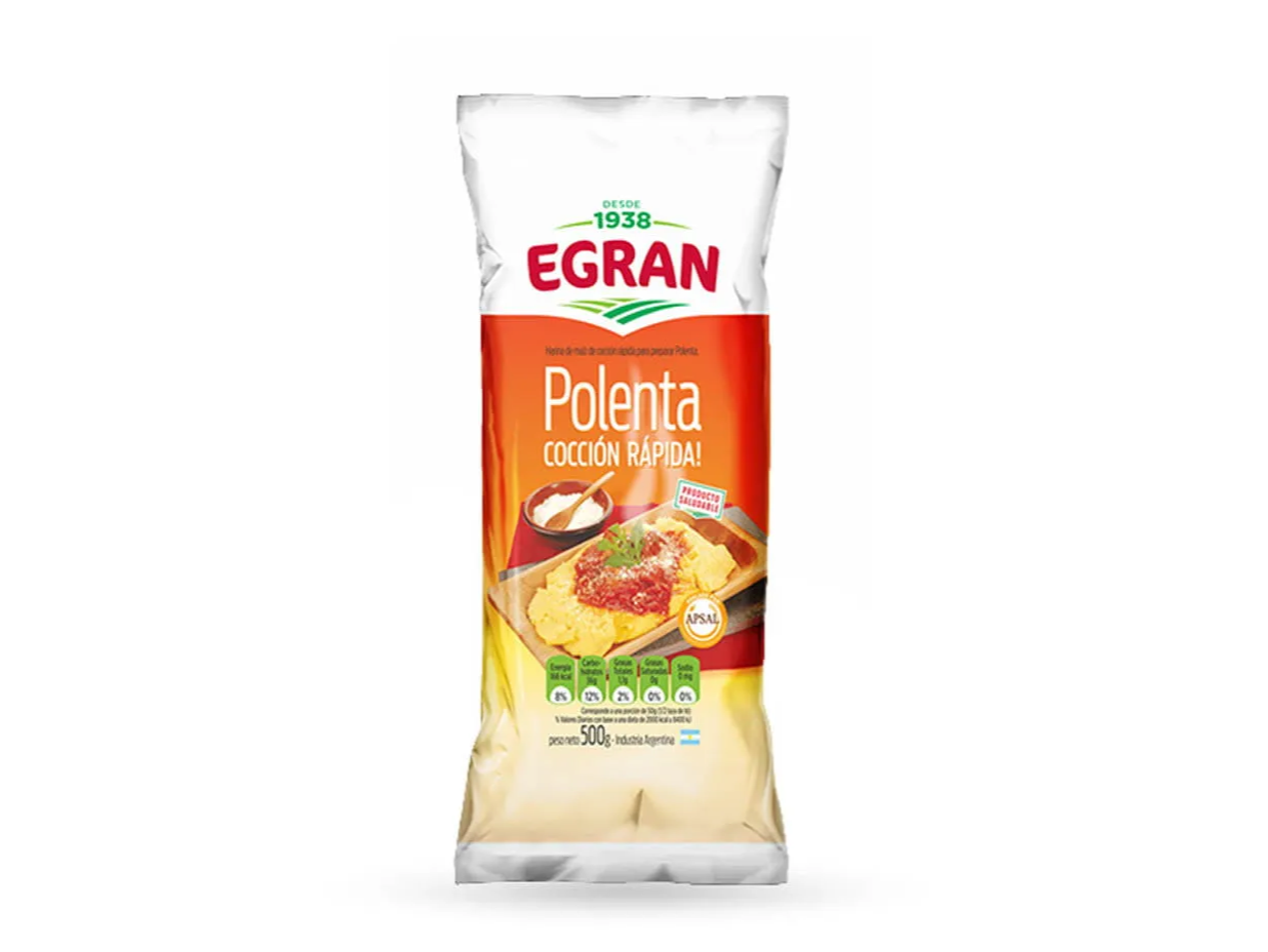 POLENTA EGRAN COCCION RAPIDA X 500g
