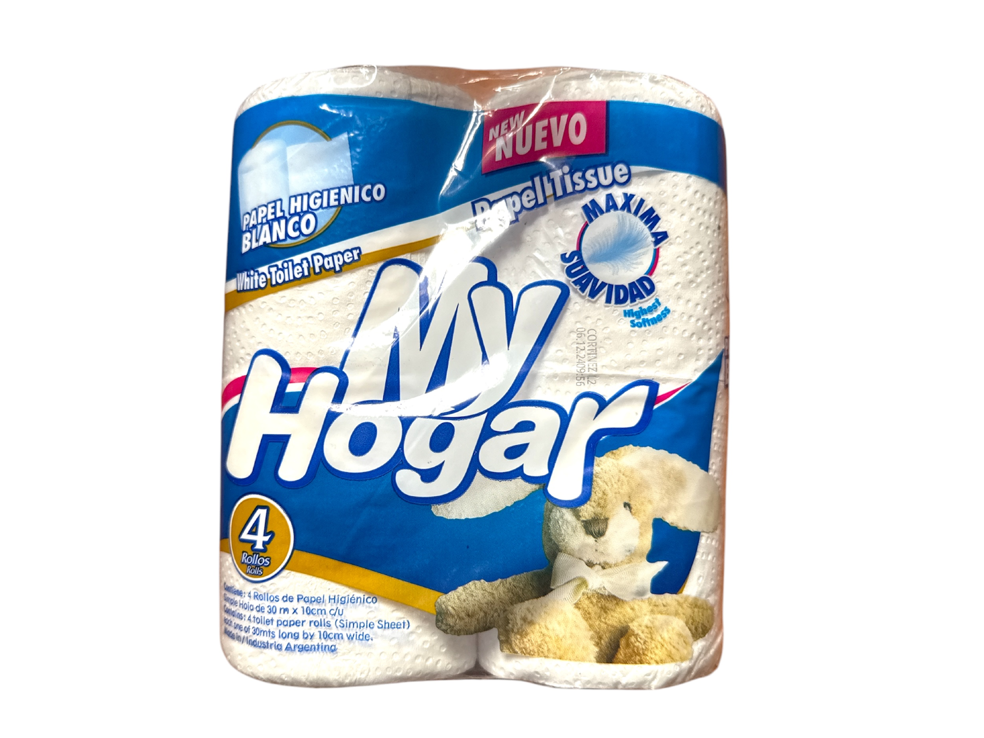 HIG. MY HOGAR BLANCO 4x30mt