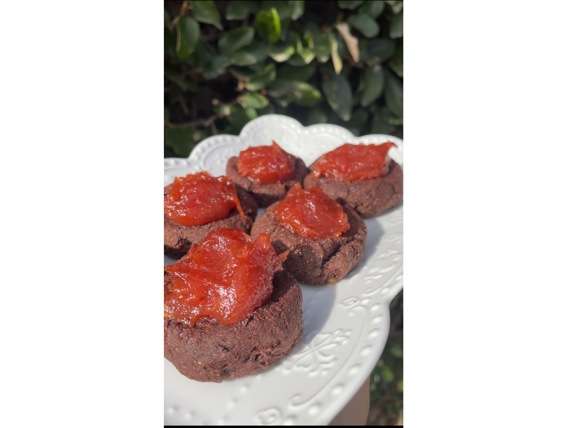 Pepas de Harina de Algarroba con Membrillo