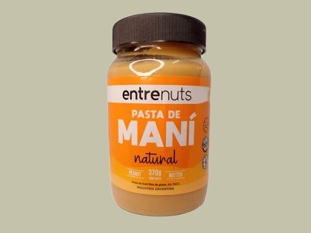 PASTA DE MANI NATURAL ENTRENUTS 360 GRS