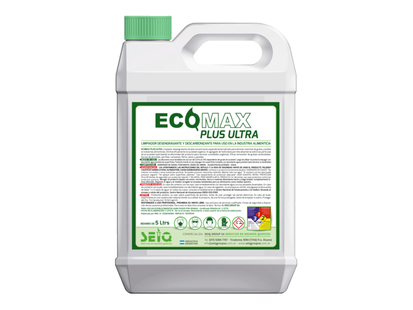 ECOMAX PLUS ULTRA (limpiador desengrasante p/grasas carbonizadas)