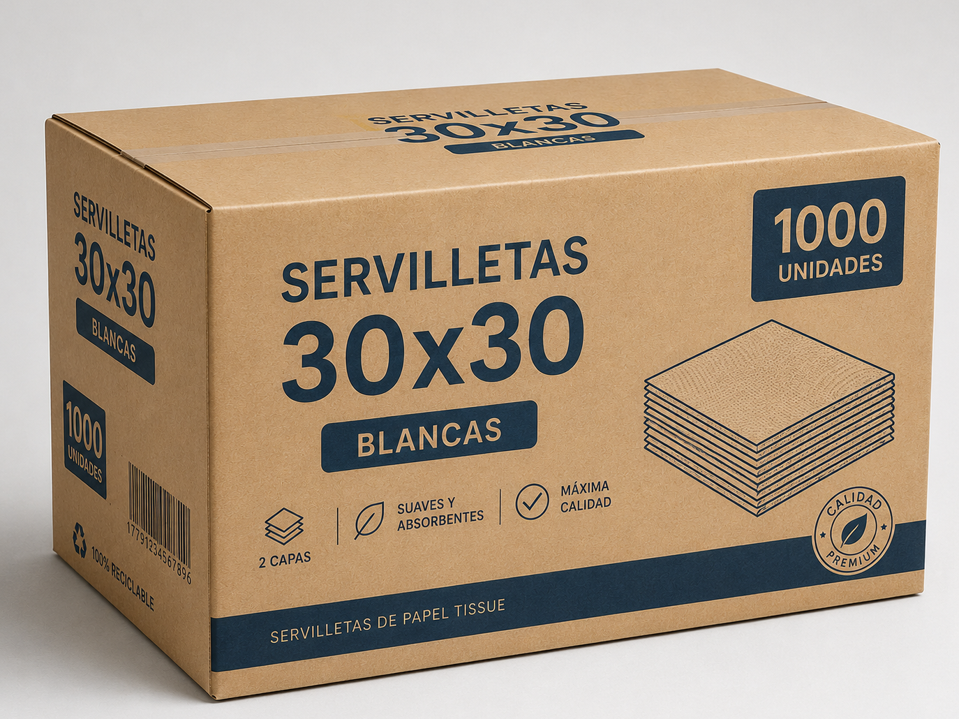 Servilletas (30x30) Blancas x1000