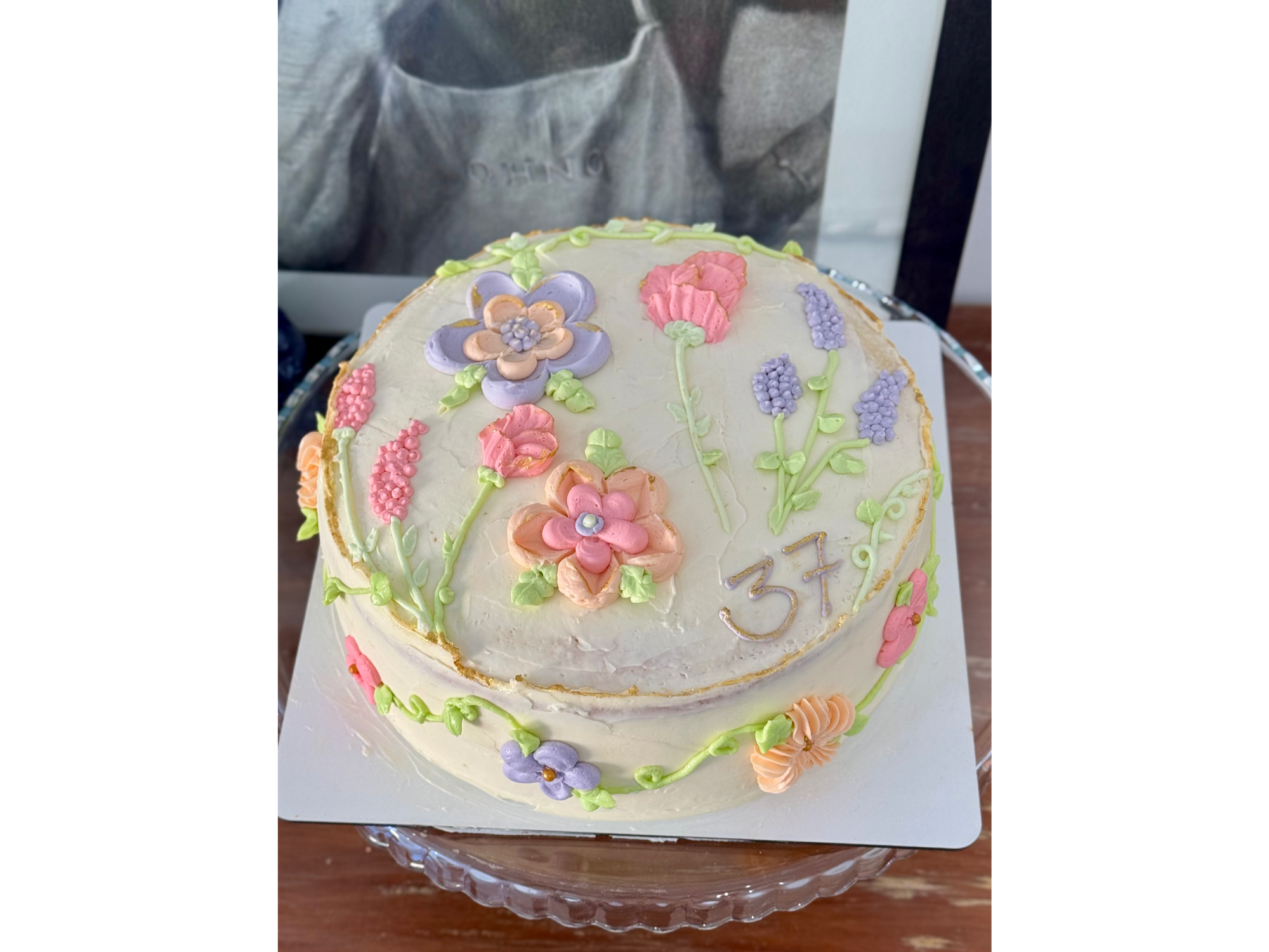 Torta de cumple Buttercream La cocinita decorada