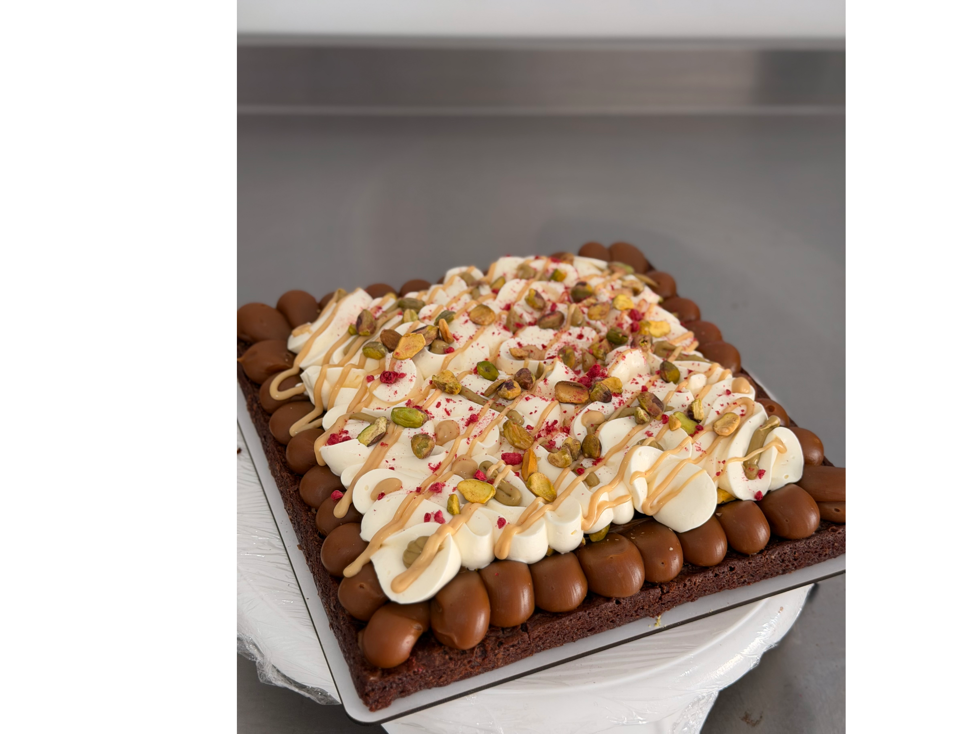 Brownie pistacho gold