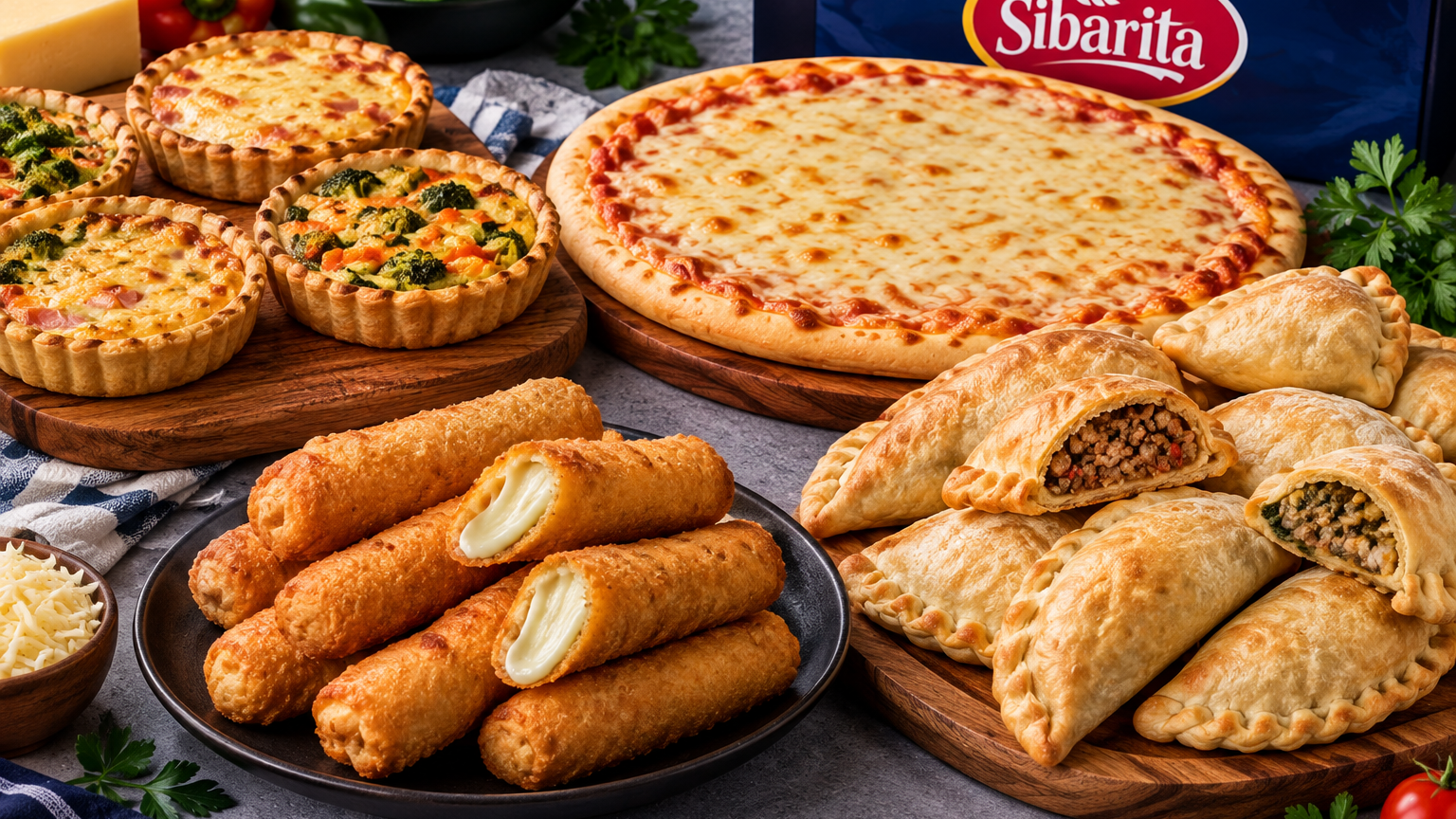 Tartas, pizzas, pastas y más