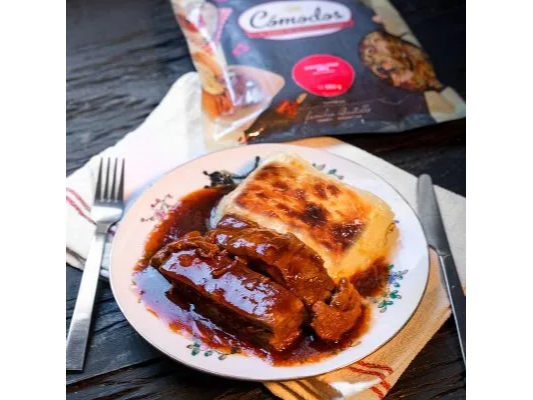Costillitas BBQ con milhojas