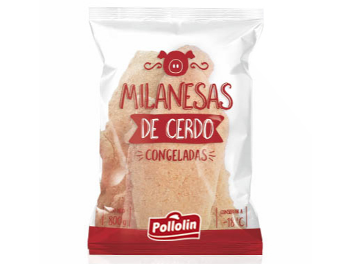 Milanesa de Cerdo x800g - Pollolin