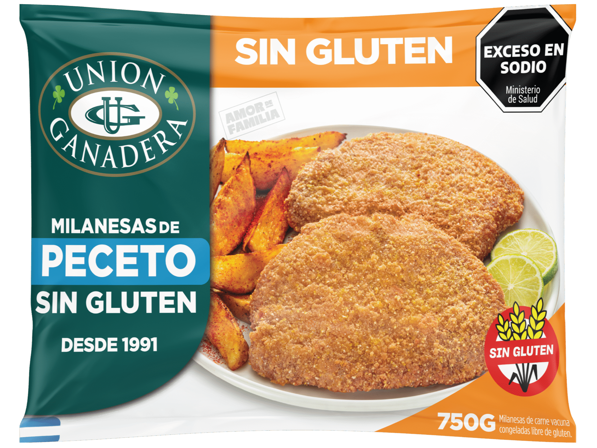Milanesa De Peceto Sin Tacc Union Ganadera (750 Gr.)