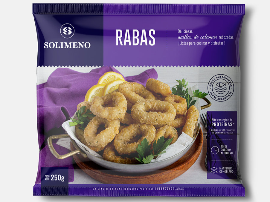Rabas - Anillas de Calamar Congelada x250g - Solimero de Fryza Express