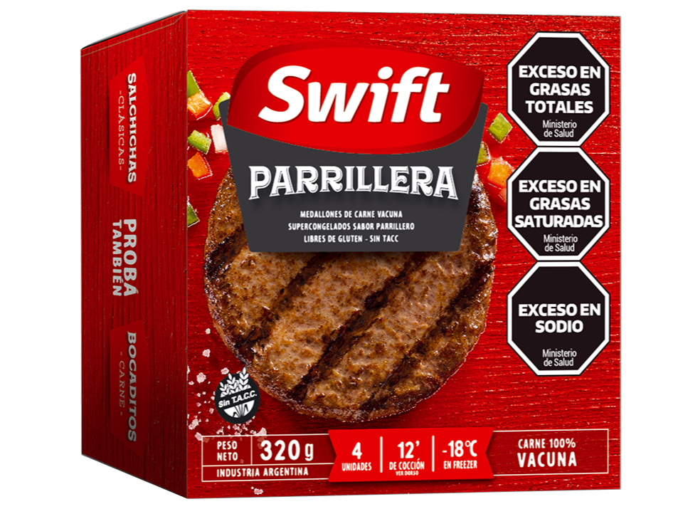 Hamburguesa Parrillera x4 - Swift