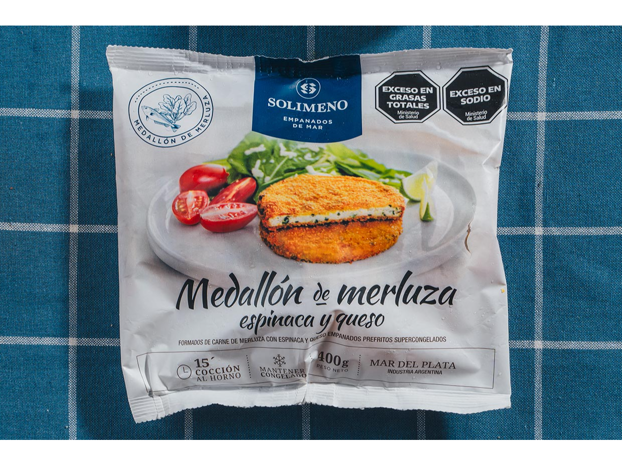 Medallon de merluza, espinaca y queso