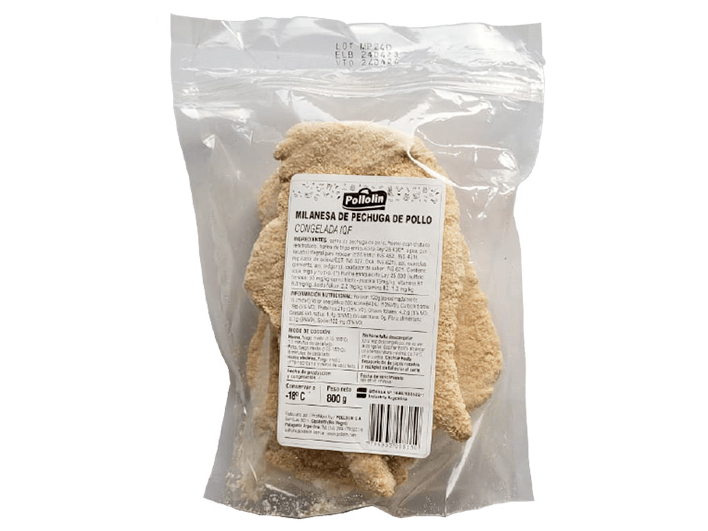 Milanesa de pollo x 800gr - Pollolin