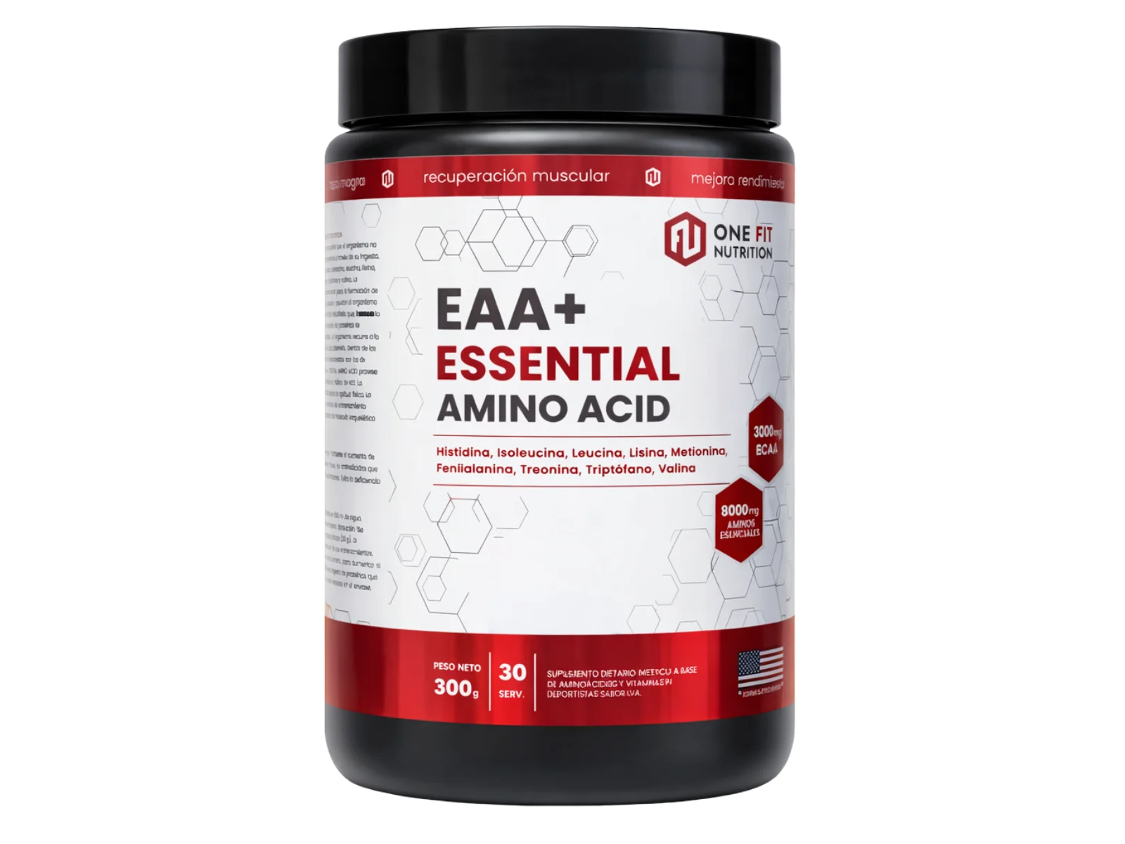 EAA + Aminoácidos Esenciales 300 Grs One Fit (Cada 12 u, 1 Gratis. 13 u Total)