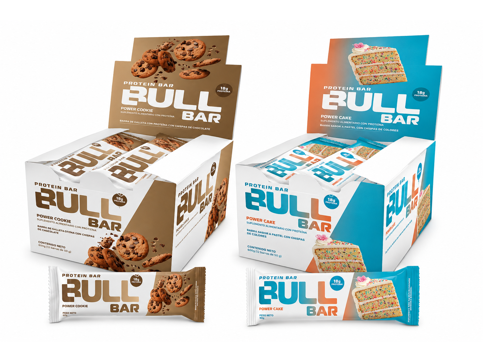 BULL BAR 60GR Barra de Whey Protein x 12 U