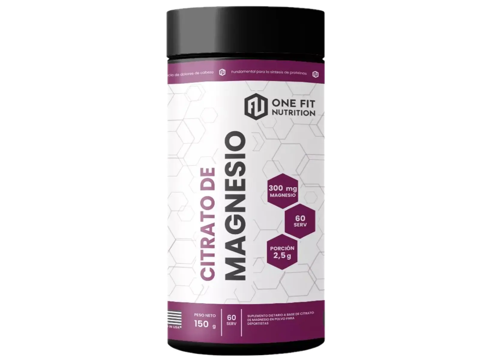 Citrato de Magnesio 150 Grs One Fit (Cada 12 u, 1 Gratis. 13 u total)
