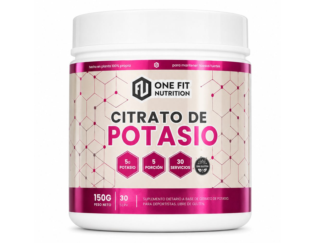 Citrato de Potasio 150 Grs One Fit (Cada 12 u, 1 Gratis. 13 u Total)