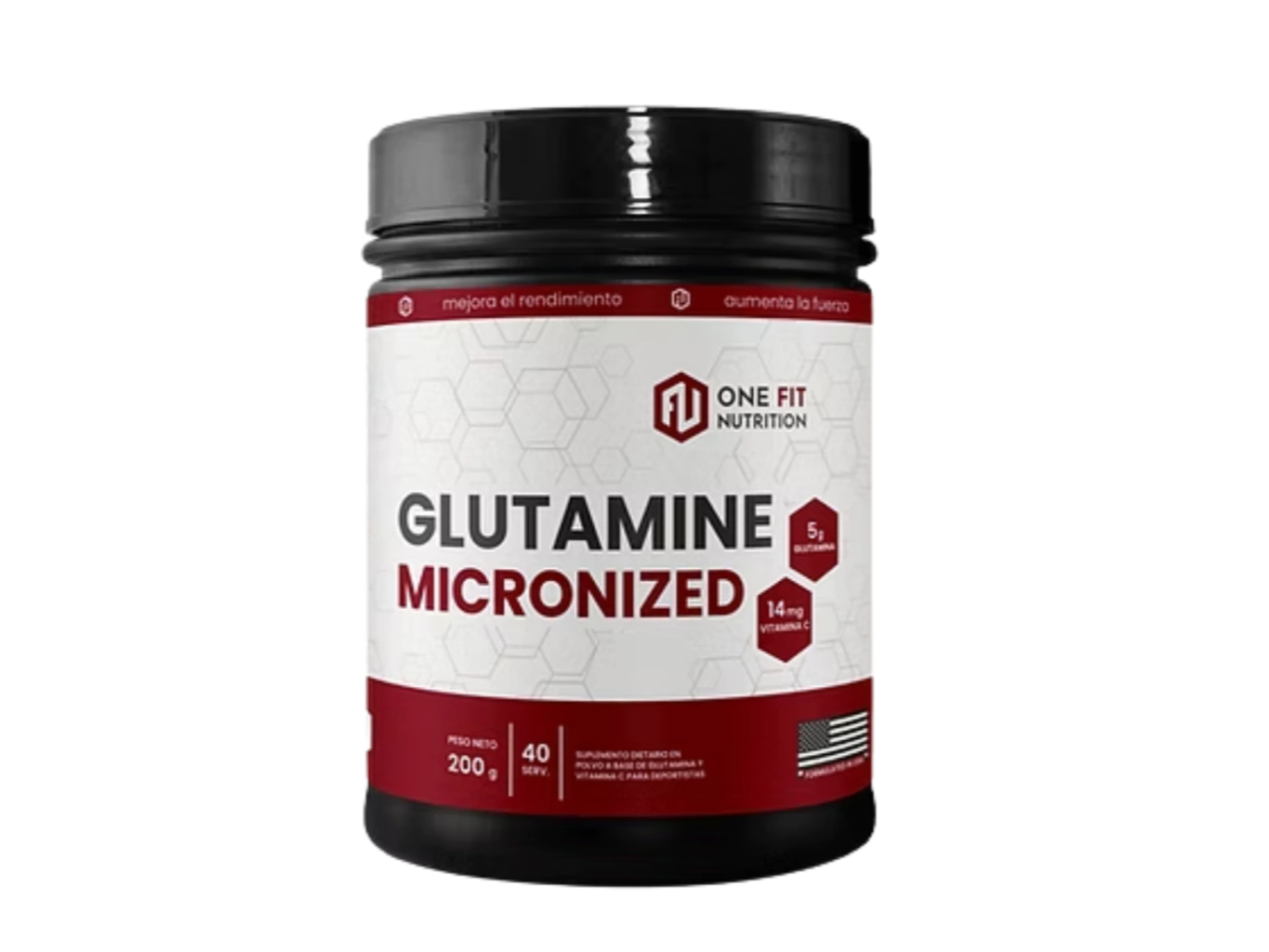 Glutamina 200 Grs One Fit (Cada 12 u, 1 Gratis. 13 u Total)