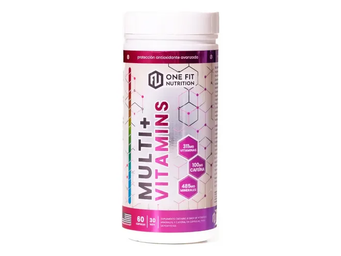 Multivitamínico 60 caps One Fit (Cada 12 u, 1 Gratis. 13 U total)
