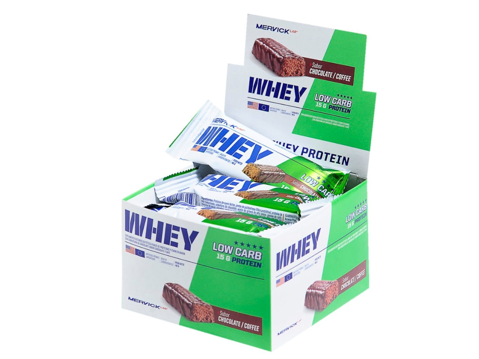 Barras Proteicas Low Carb Mervick x 12 U
