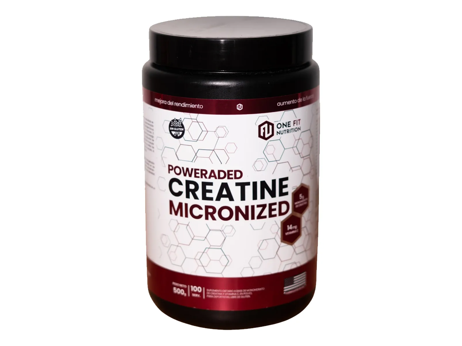 Creatina Monohidrato 500 Grs One Fit (Cada 12 u, 1 Gratis. 13 u total)