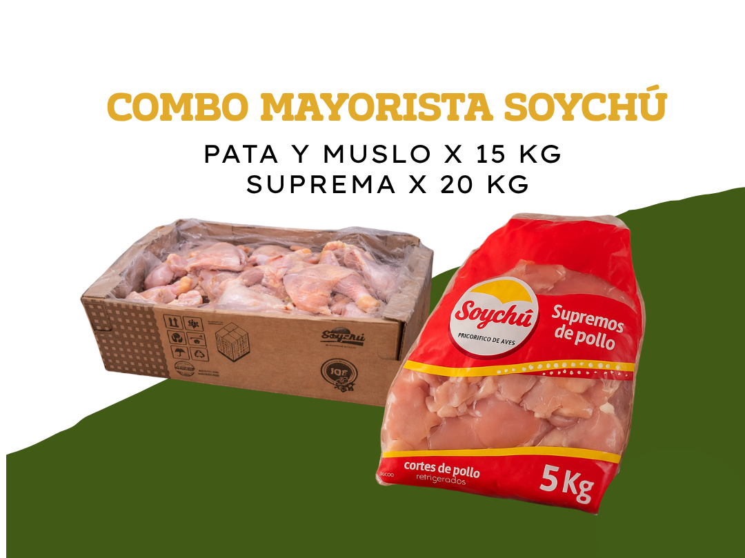 Suprema REFRIGERADA x 20 kg + Pata y Muslo 15 kg