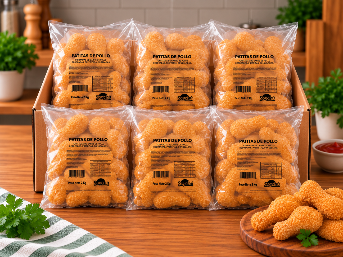 Patitas de pollo x 12kg ( el kg $ 7.910 )
