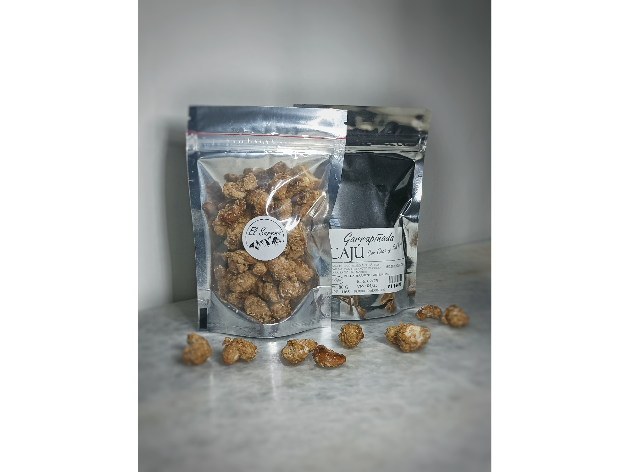 Castañas de Cajú con Coco y Sal Marina