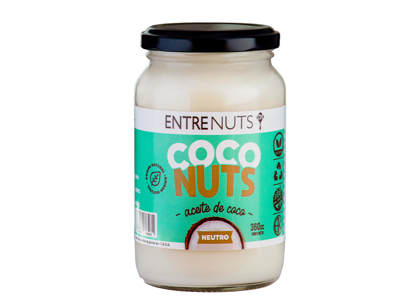 Aceite de coco neutro Entre Nuts