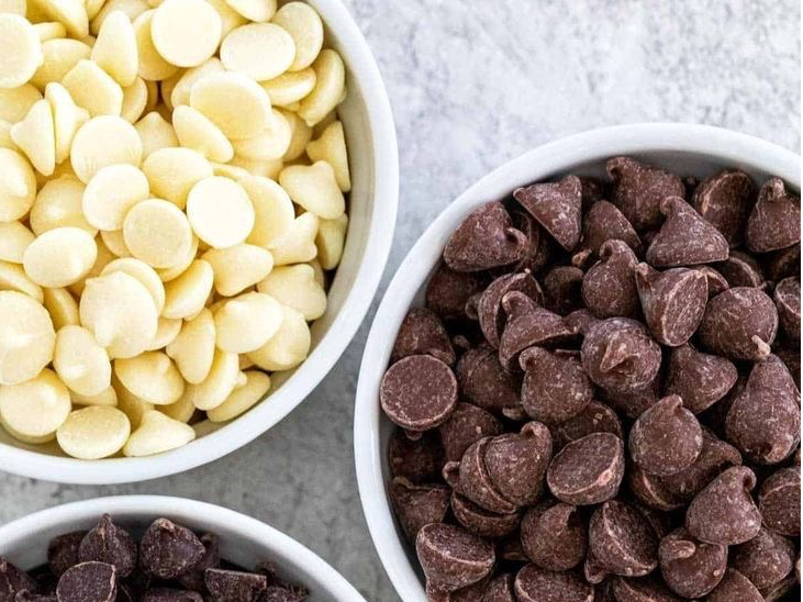 Mini chips de chocolate blanco