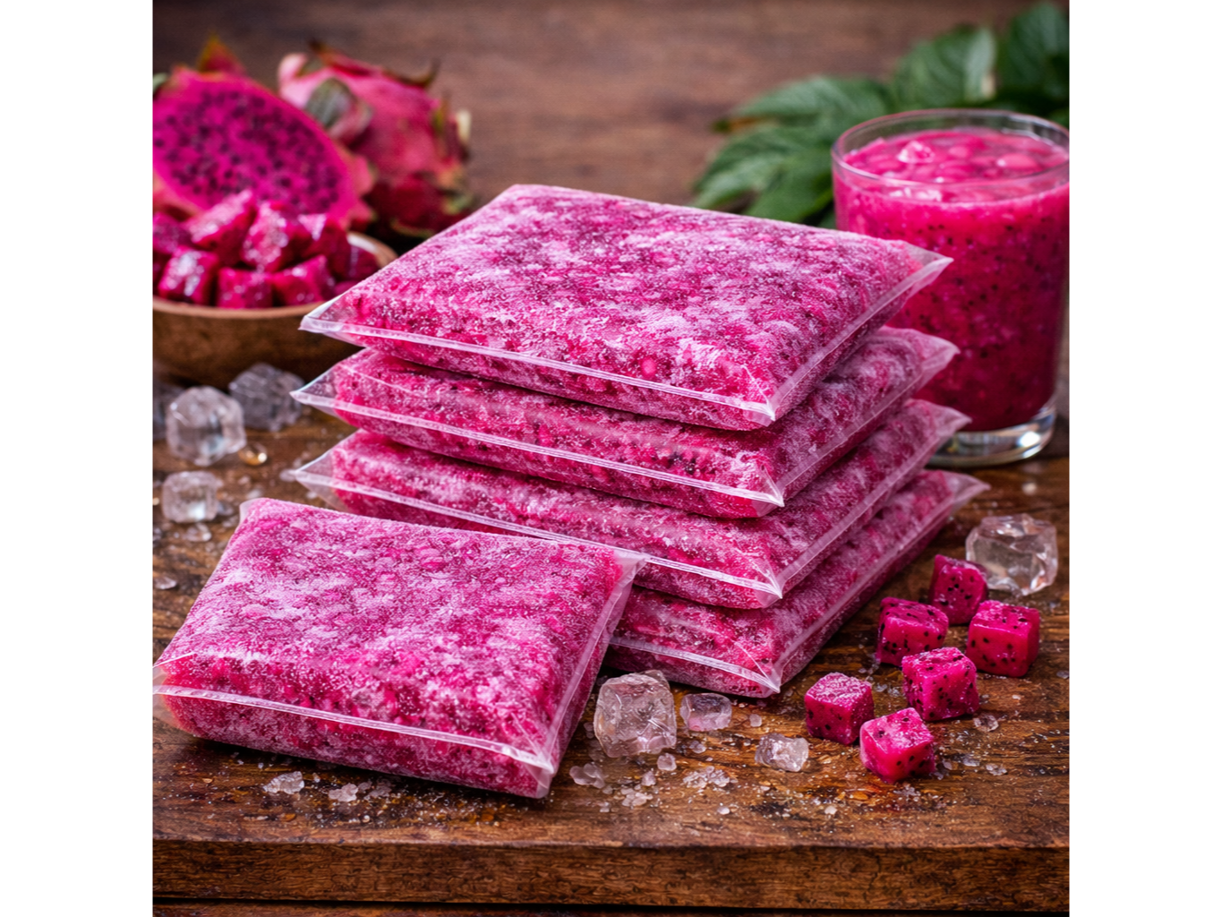 Pulpa de pitaya roja