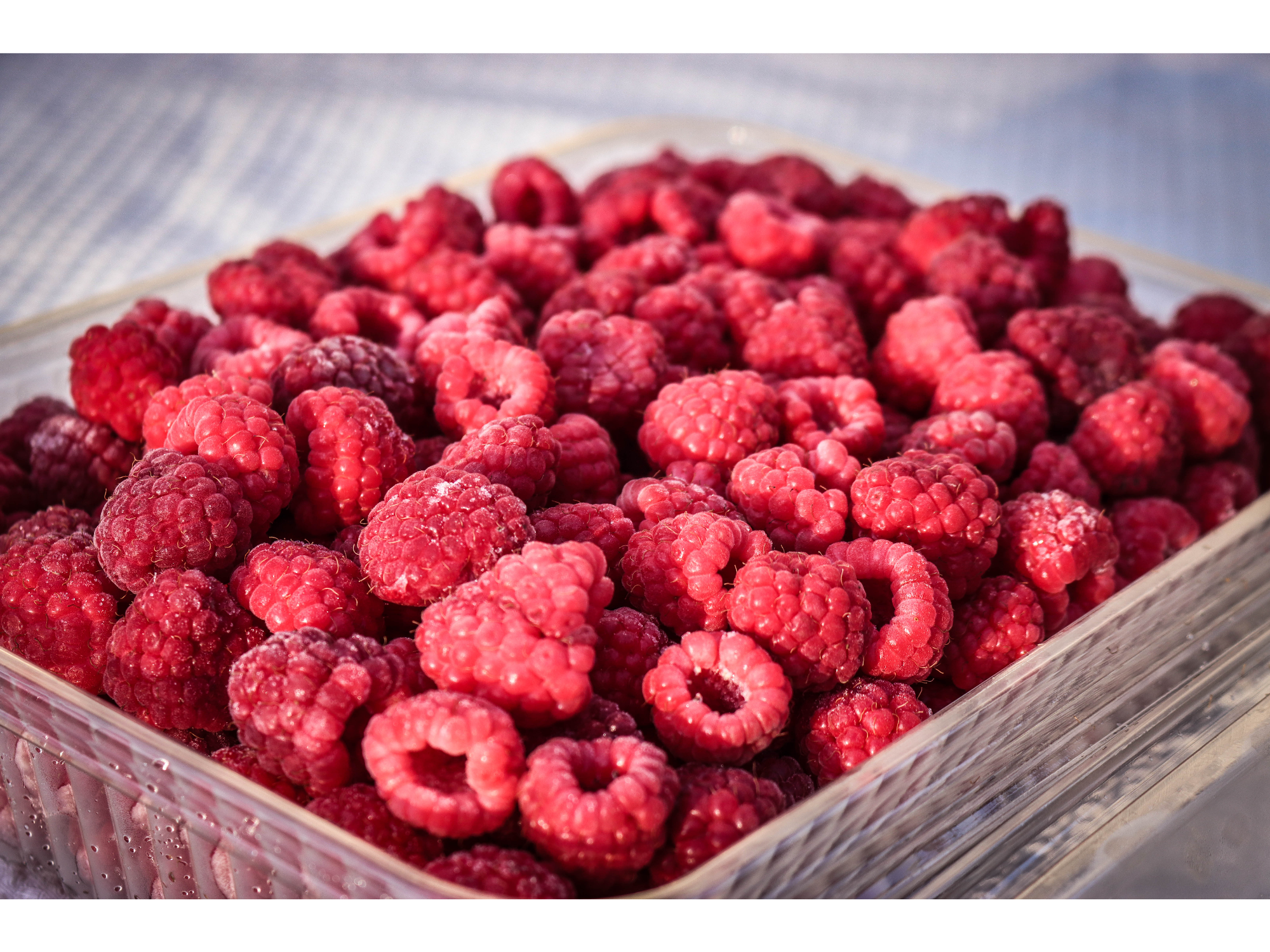 Frambuesas enteras