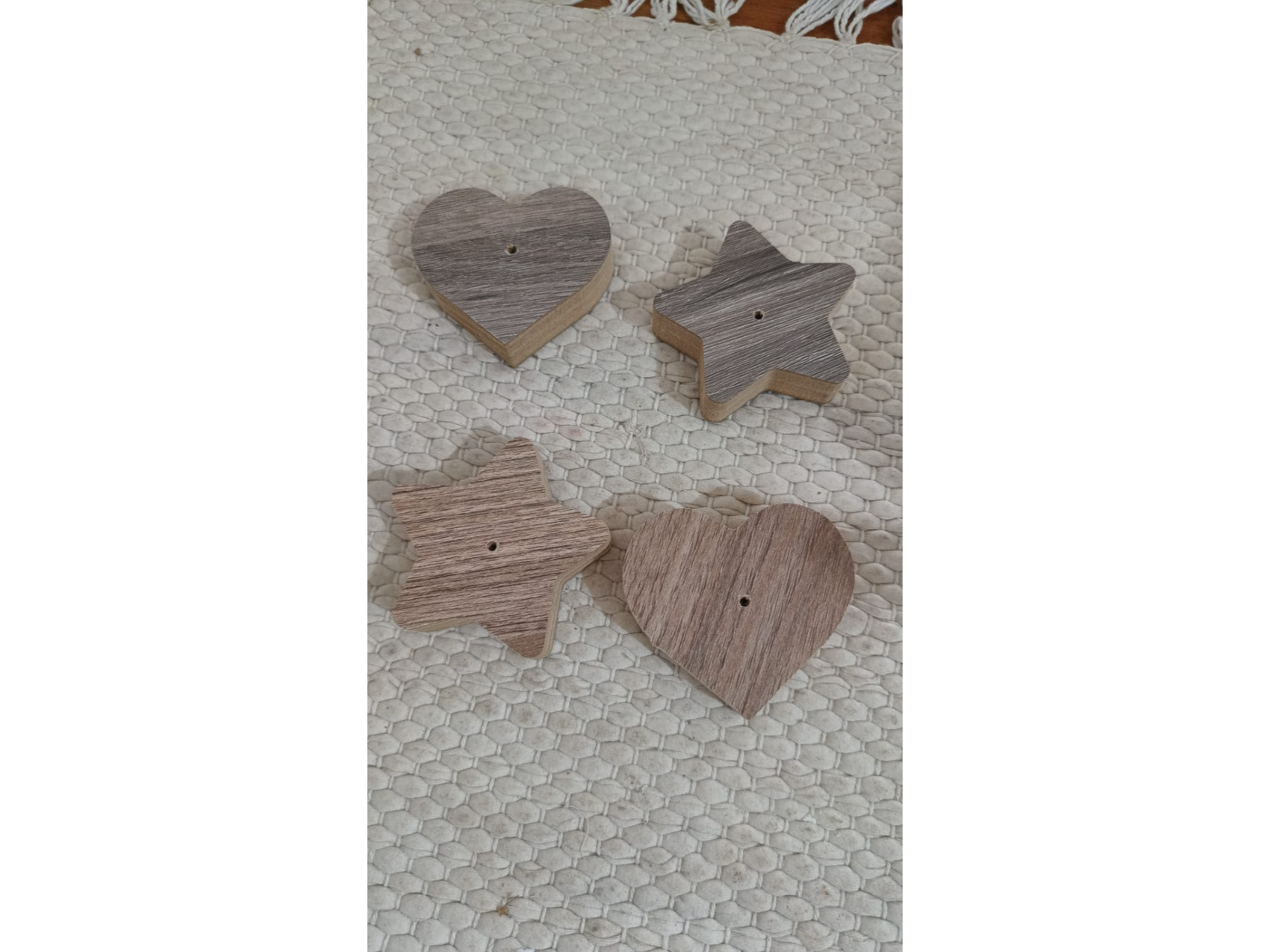 Corazón/ estrella MDF 7cm