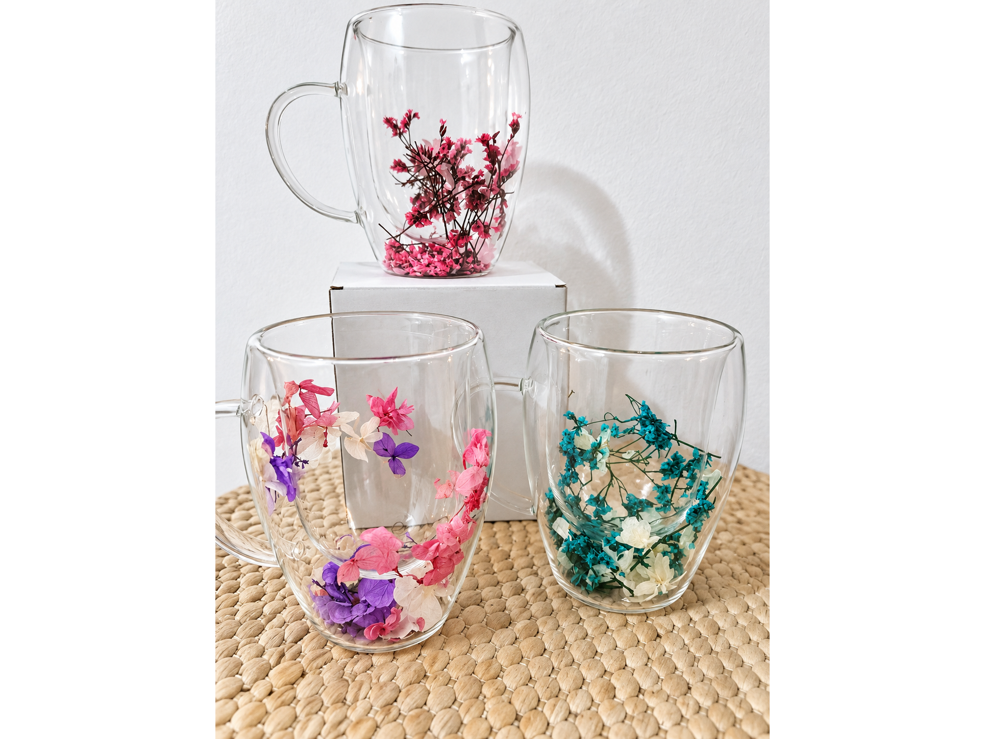 Tazas con flores de Aromas de Paz