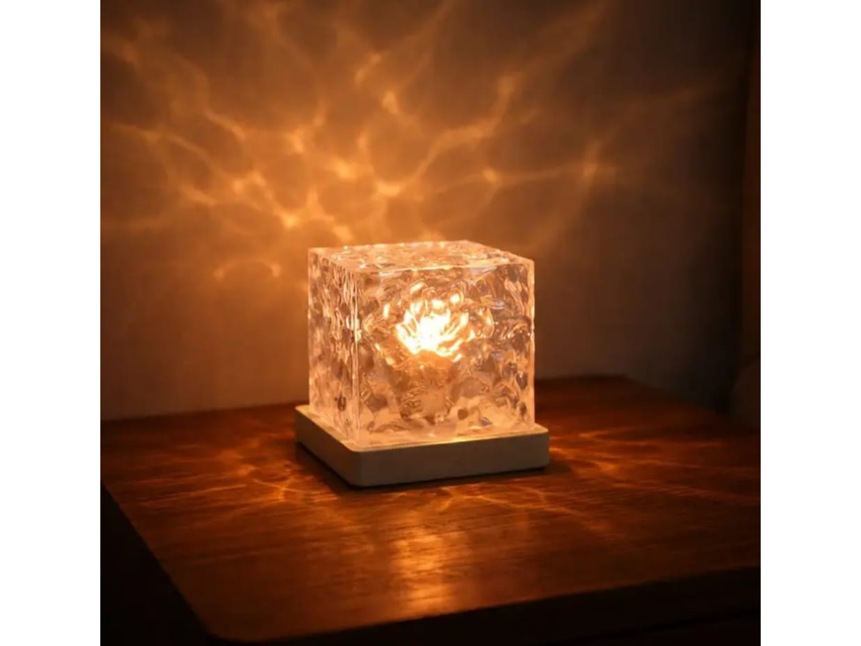Lámpara Cubo efecto agua