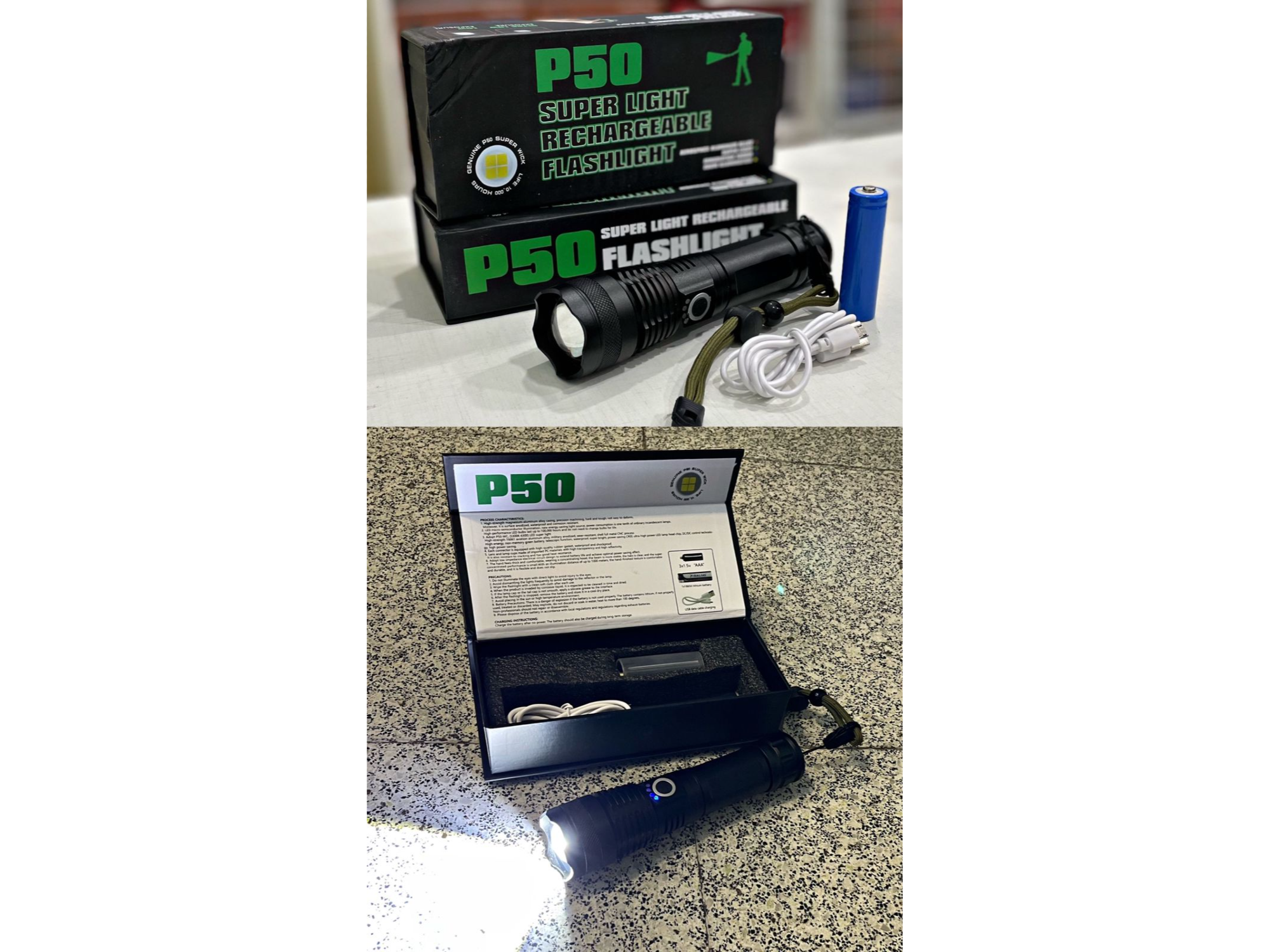 LINTERNA TACTICA P50