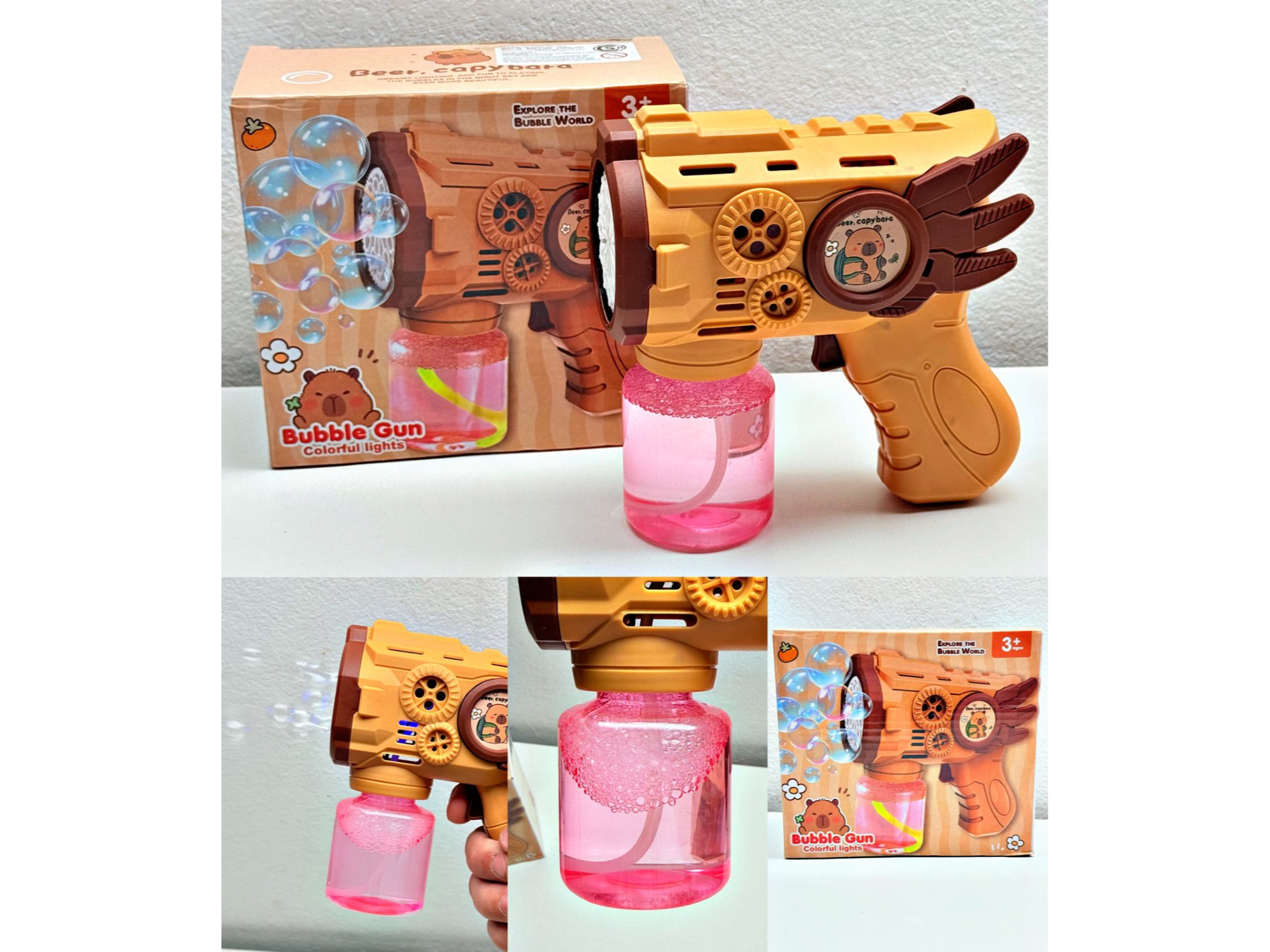 PISTOLA DE BURBUJA CAPIBARA