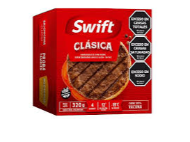 HAMBURGUESAS SWIFT X 4 UNIDADES EN CAJA