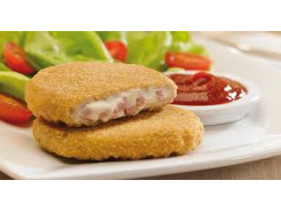 MEDALLON DE POLLO CON JAMON Y QUESO X 1 KG TIERNIS