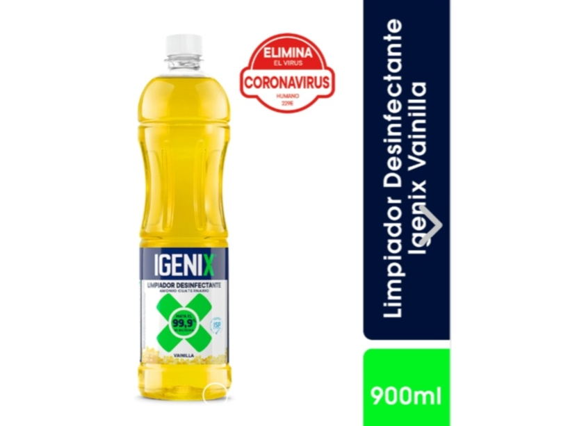 LI MPIADOR DESINFECTANTE IGENIX VAINILLA 900ML