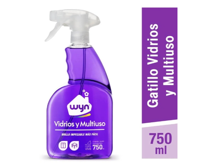 LIMPIAVIDRIOS Y MULTIUSO WYN 750ML