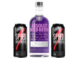01 Absolut Wild Berri 700 ML + 02 Speed XL