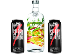 01 Absolut Mango 700 ML + 02 Speed XL