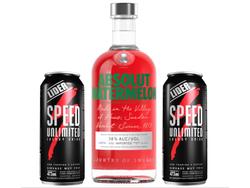 01 Absolut Watermelon 700 ML + 02 Speed XL